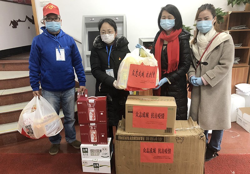 眾志成城，抗擊疫情——禹順控股向鼓樓街道捐贈防疫物資
